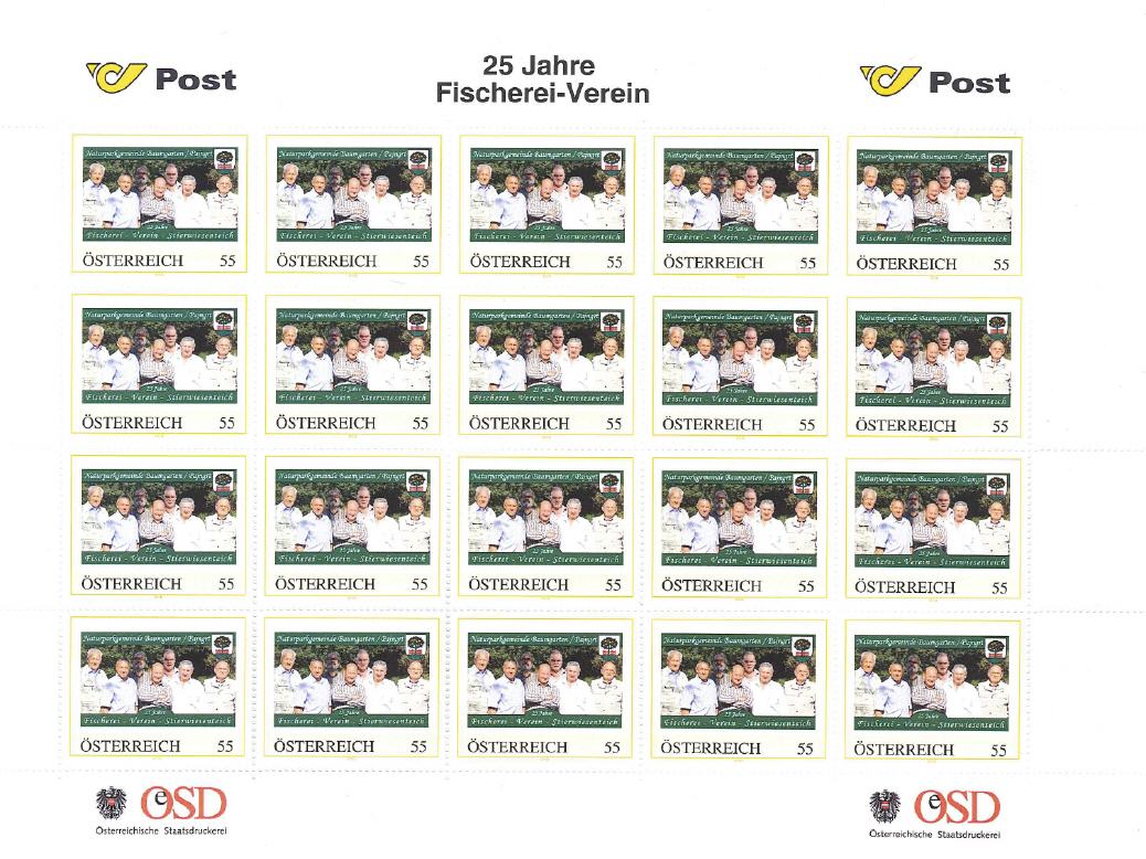 Briefmarke Fischereiverein 2007