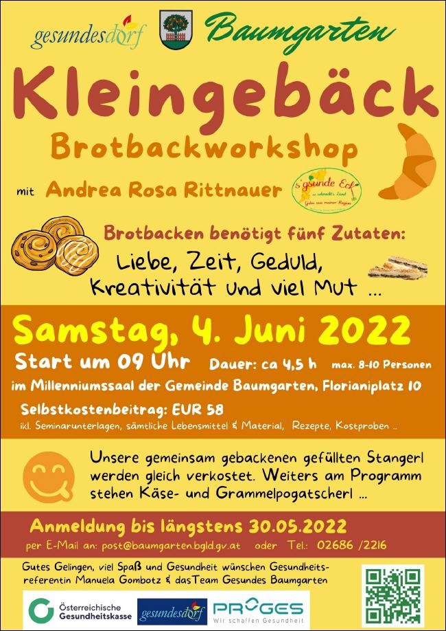 Kleingebäck Workshop 4.6.22