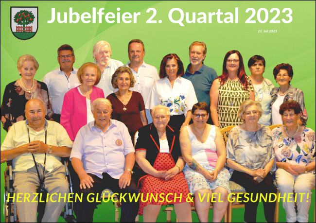 Gruppenfoto Jubelfeier 2. Quartal 2023